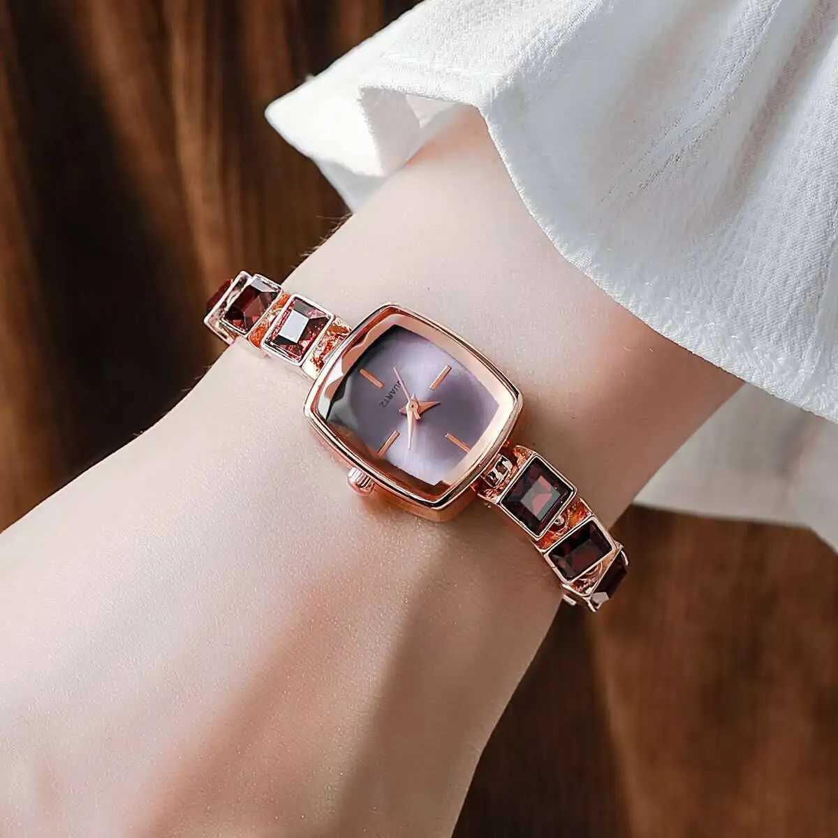 Fashion Square Wen Quartz Luxury Rhinestone Bracelet Wrist Watch for Ladies Clock Reloj Mujer Y250715