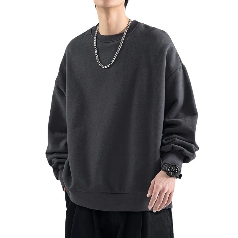 Men's Hoodie Spring Autumn Ins Trendy Brand Versatile New Loose Youth Base Casual Solid Color Jacket