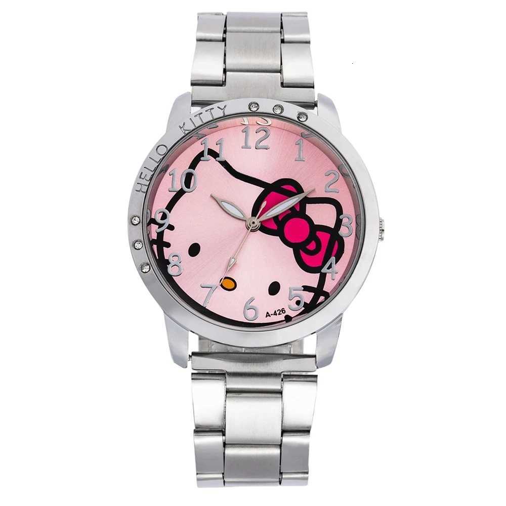 Sanrio Delicate Cartoon Women Quartz Watch Cute Patterns Metal Band Girls Kids Watch Fashion Simple Ladies Wristwatches Clock Giftw250716
