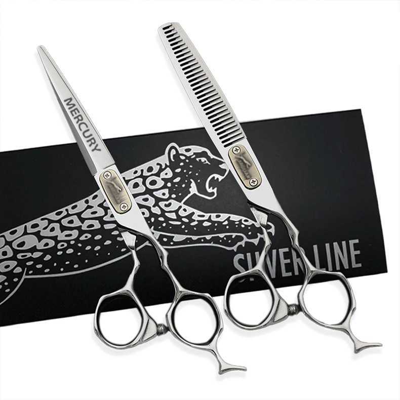Hairdressing Scissors Barber Hair Scissors Professional High Quality Hair Scissors 6.0 Inch Cutting Thinning Set Salon Shears W250716