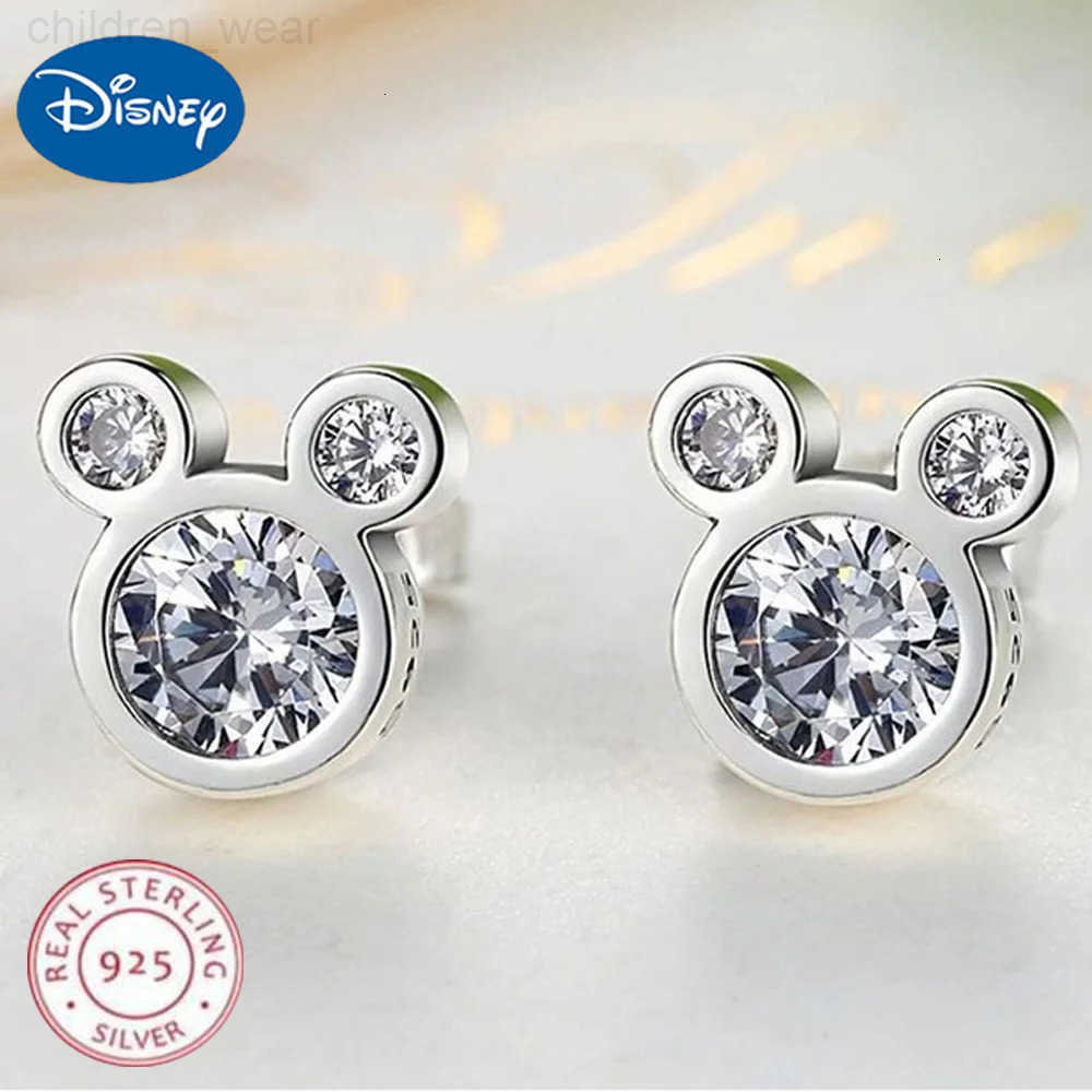 Disney 925 Sterling Silver Earrings High Quality for Women Fashion Jewelry Wedding Engagement Party Gifts W20250716