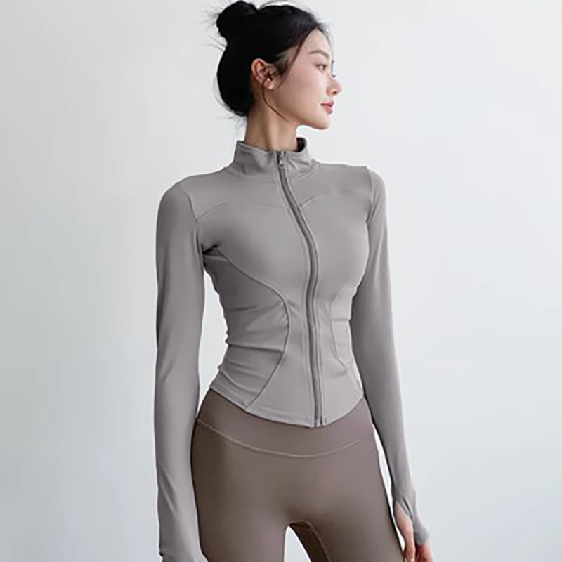 Women's Yoga Gold Zipper Set and Long Sleeve Jacket Shorts Pants Sports Shaping Tight Fitness Yoga pants sportswear sports pants