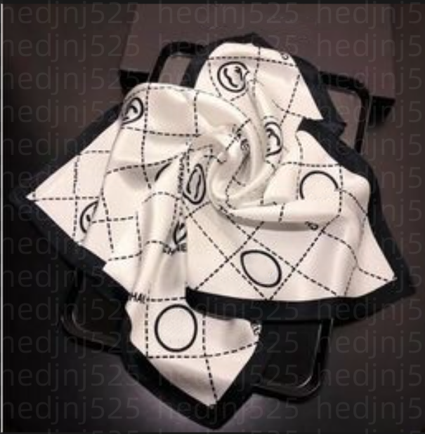 Women Designer silk Scarf fashion brand wrap Head scarfs square silk twill Pashmina Scarves shawl pleated birthday gift Easy to match Soft Touch size 70*70CM
