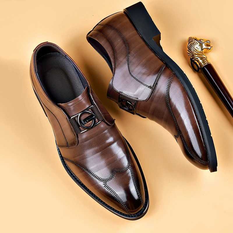 Men Dress Shoes Patent Leather Brogue Shoes for Men Formal Wedding Party Office Shoes Men Oxfords Business Shoes Moccasins Y250715