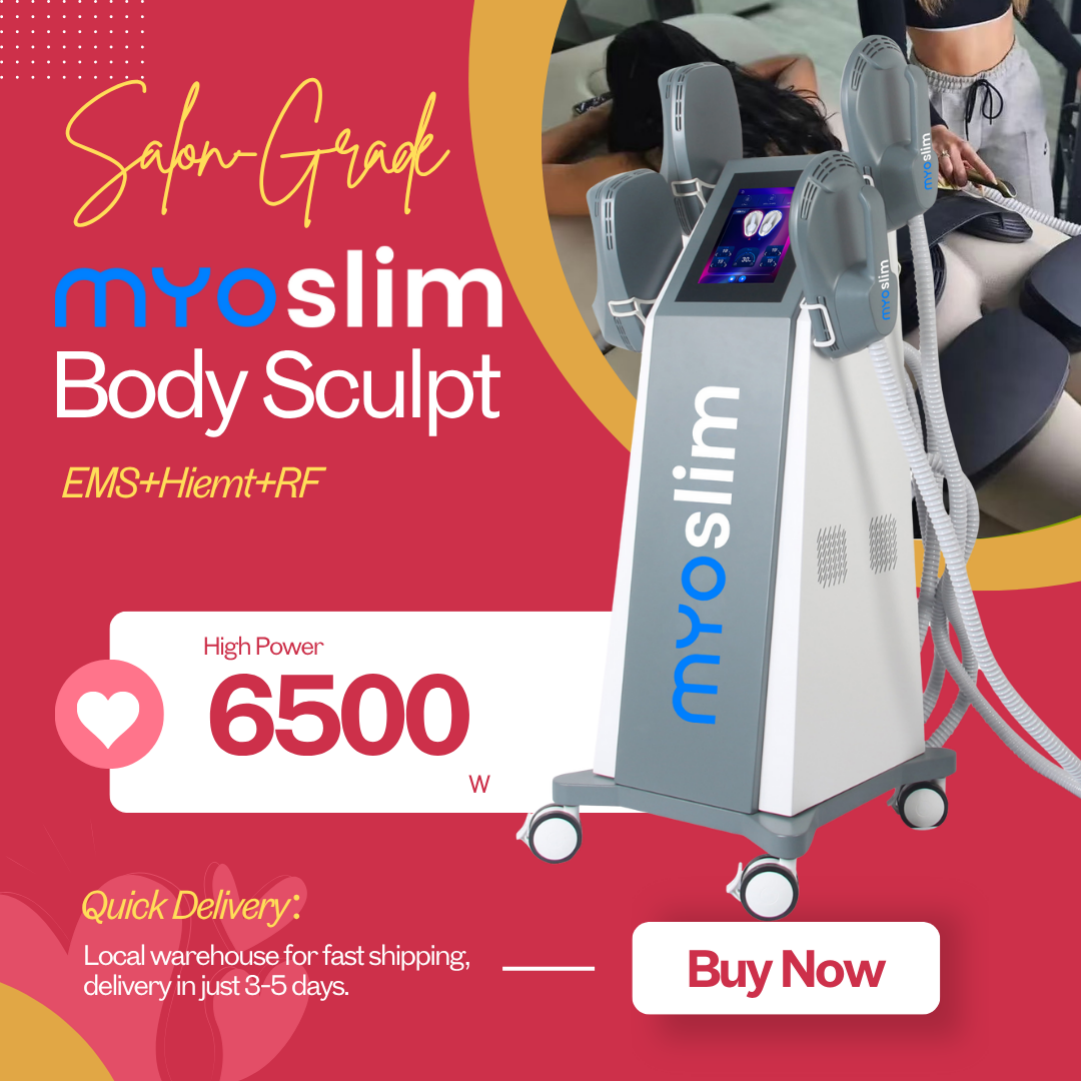 6500W Myoslim Machine for Body Shaping HIEMT RF Muscle Stimulation Slimming Equipment