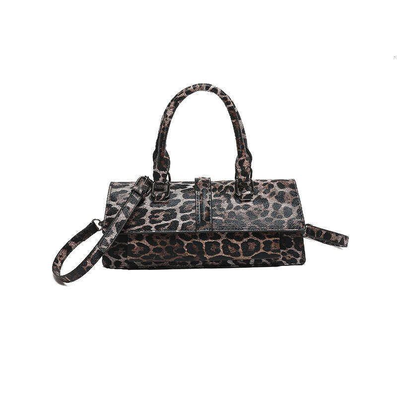 Bags for Women 2025 New Korean Fashion Leopard Print Ins Crossbody Handbag Shoulder Small Square Bag PU