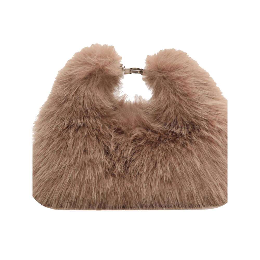 Elegant Soft Fur Tote Bags - Versatile Small Capacity Purse Perfectly Fit All Seasons