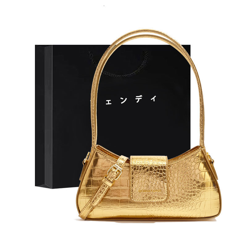 Luxury bag fashion low-key 2025 new high sense commuter handbag all kinds of cross-body classic baguette bag small original bowling bag8888