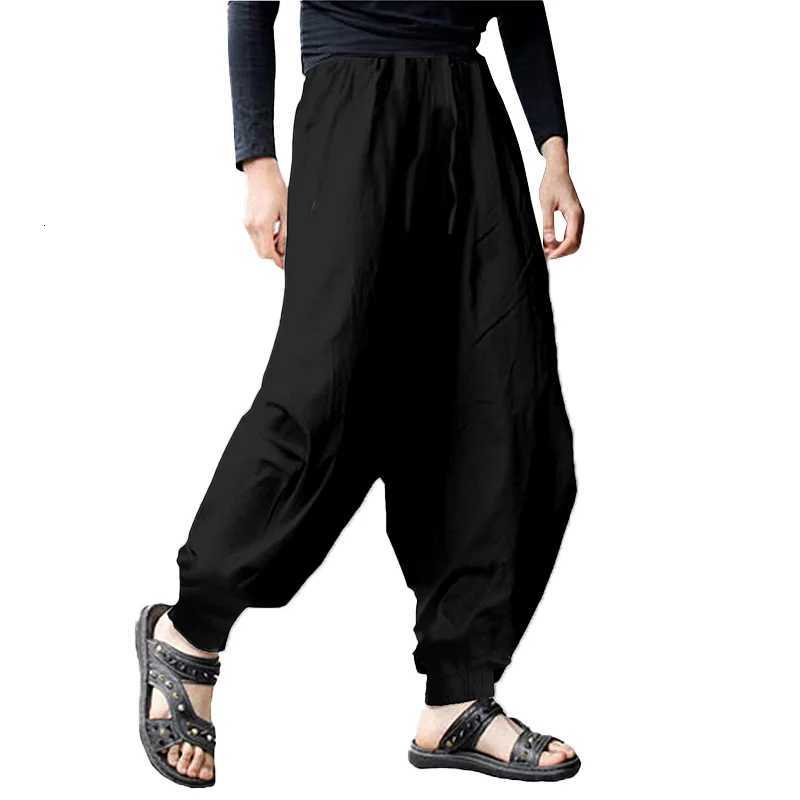 Mens Casual Loose Fit Trousers - Fashionable Chic Solid Colors - Trendy Harem Design - Comfortable Everyday Pants y250716