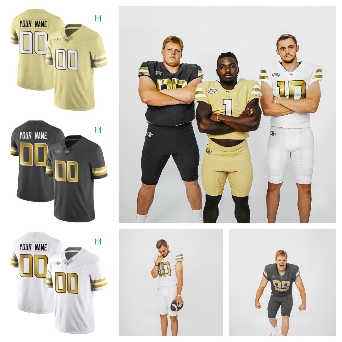 Men's Georgia Tech Football JERSEYS 2025 Haynes King stitched custom Aaron Philo all size