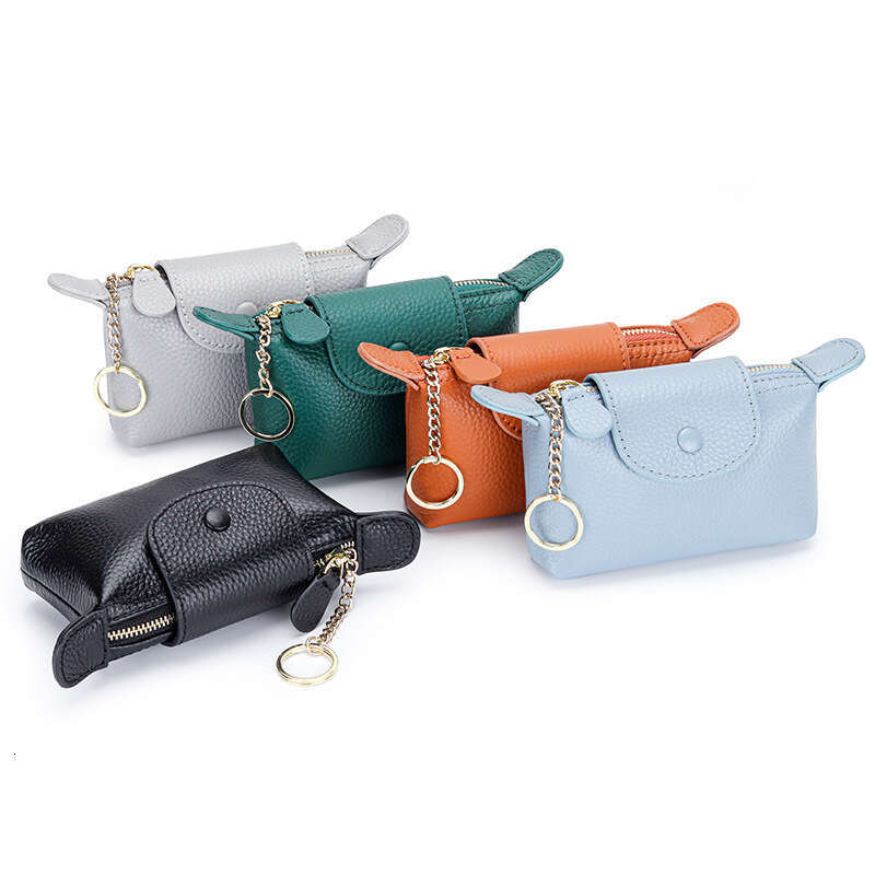 Genuine Leather Purse for Women, Small and Exquisite Mini Bag, New First Layer Cowhide Large Capacity Handheld Coin Pouch
