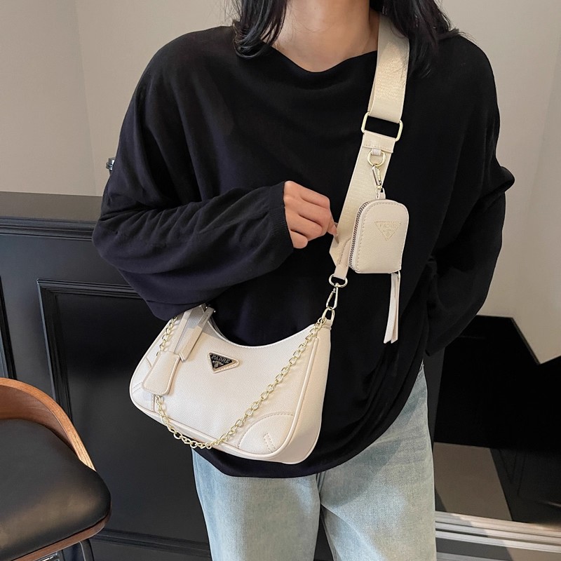 Designer bag luxury shoulder bag wallet shoulder bag women's 2025 new summer versatile crossbody bag internet famous and popular broadband should