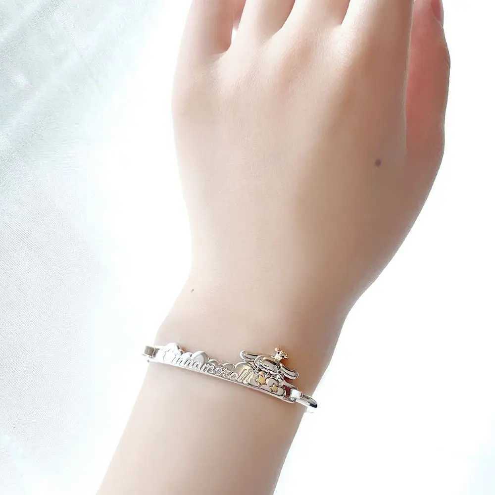 Sanrio New Sanrio Cinnamoroll Bracelet Necklace Ring Earrings Pendants Set Kawaii Fashion Exquisite Charm Jewelry Girls Birthday Gift w250716