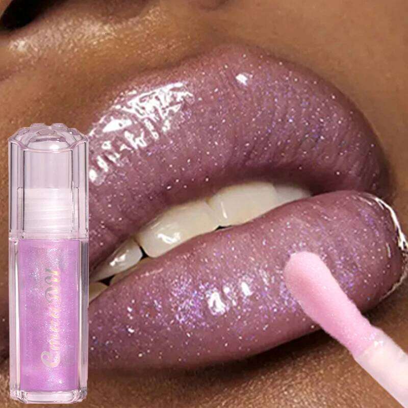 Shiny Glitter ple Gloss Pink Pearl Dia Mirror Sexy Liquid Lipstick Oil Waterproof Lasting Moisturize Lip Glaze Makeup X250716