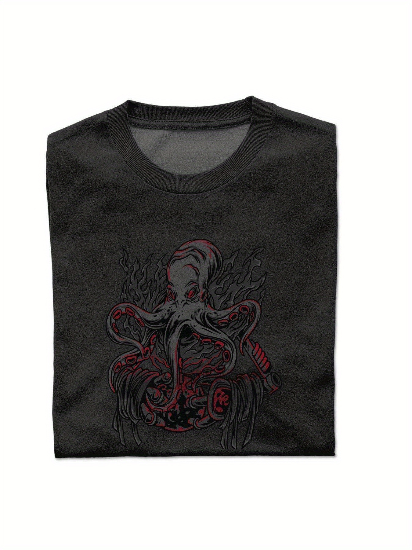 VogueEpoch T Shirts Men Rose S-3XL Graphics black Short sleeve Round collar White Adult 180g Cotton Wed 4d