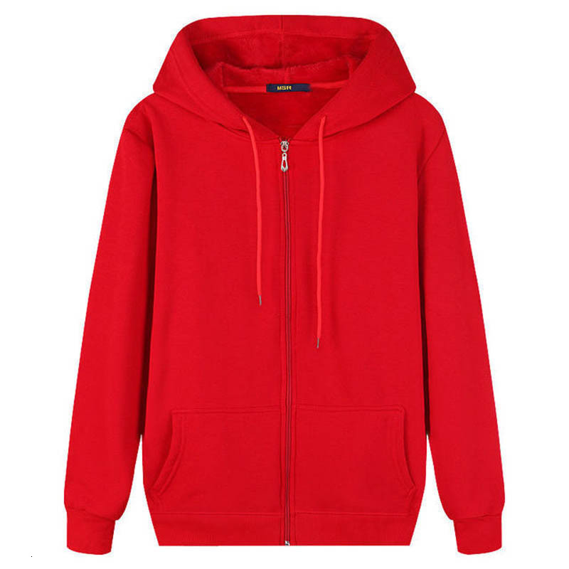 2025 Men's Zipper Hoodie Fleece Lined Hooded Sweatshirt Cardigan with Hood Customizable