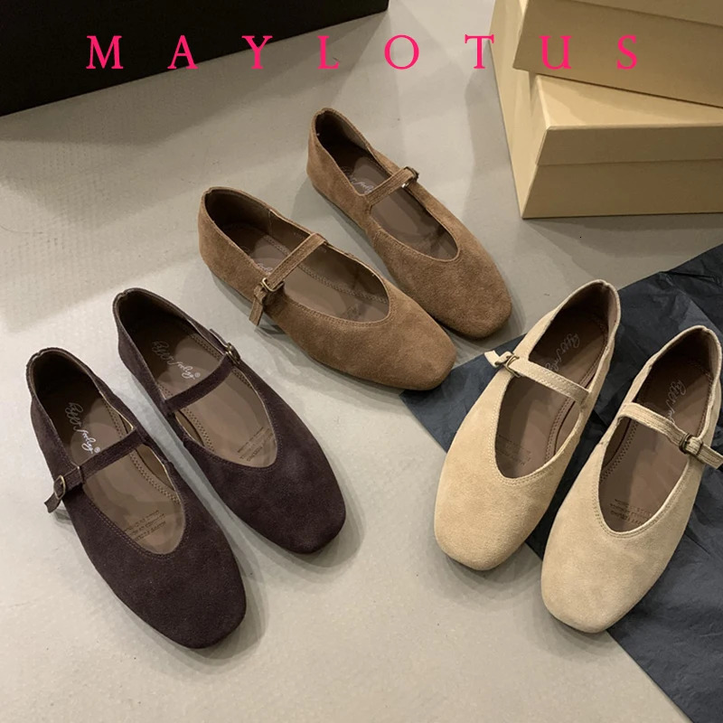 Autumn Fashion Flat Ballet Shoes Women Shallow Ballet Leather Round Toe Female Ballerina Soft Moccasin Mary Janes Shoes 250712
