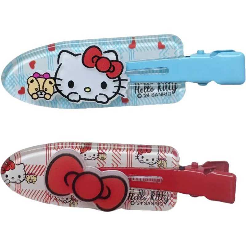 Sanrio 4pcs Japanese Cartoon HelloKitty Seamless Hair Clips for Girls with Broken Hair and Bangs w250716