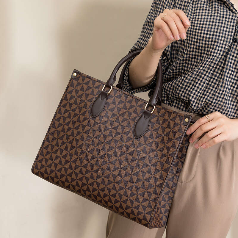 Lacel Urwebin Tote bag Fashion Printed Capacity Tote for Women, Simple Versatile with Hook, Single Shoulder Large Bag