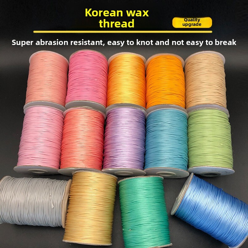 0.5-4.0MM Colorful Korean Cord Wax Handmade Braided Necklace Pendant Eco-friendly DIY Accessories Rope