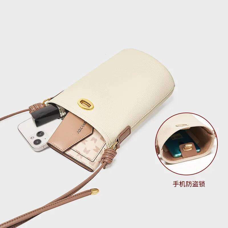 Women's Fashion Genuine Leather Pebbled Bucket Designer Portable Bag Top Layer Cowhide Shoulder Crossbody Ba
