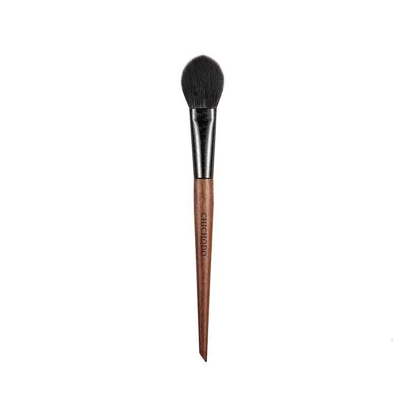 CHICHODO Makeup Brush Amber Series Carved Tube Animal Hair Brushes-Pony+Goat Hair Blush Brush-Peach Shape Pen-F233 XJ2500716