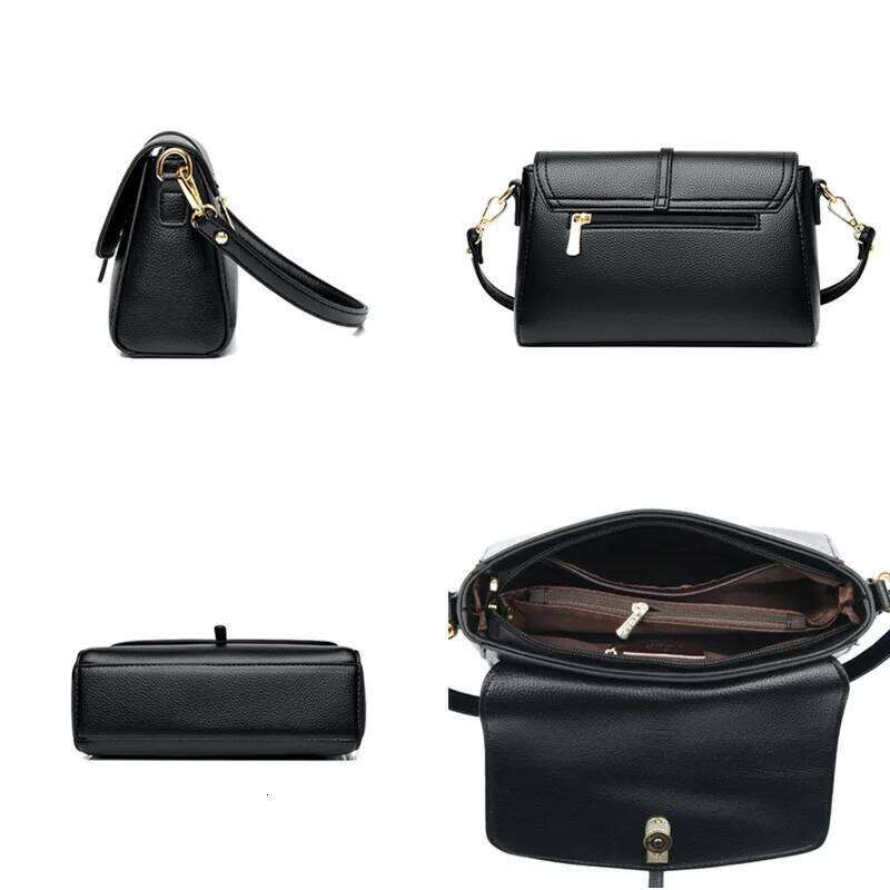 High Quality Soft Leather Handbag Women Purses Female Designer Brand Ladies Shoulder Crossbody Bag 2023 Sac A Main