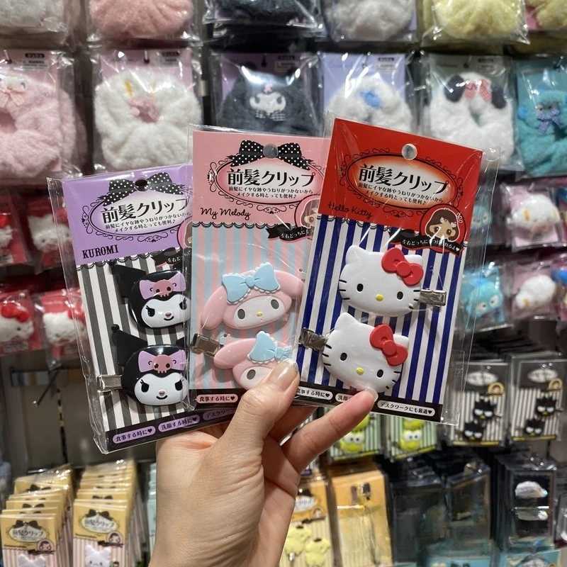 Sanrio Hello Kitty Cute Front Hairpin Bangs Clip Kawaii Cartoon Characters Fun Hair Accessory for Girls Birthday Giftw250716