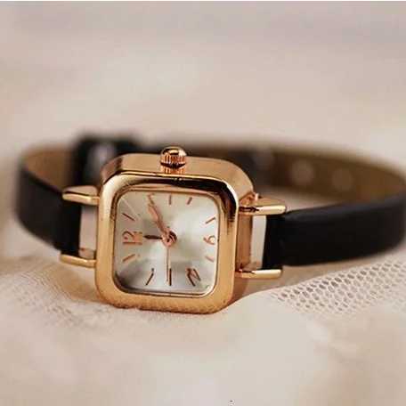 Slim Faux Leather Strap Quartz Fashion Watch Y250715