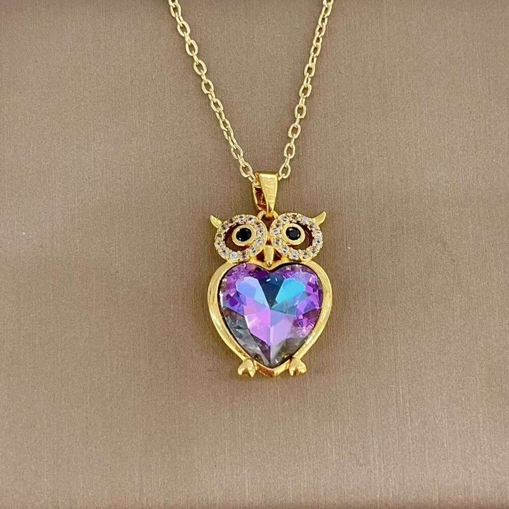 New INS Style Cute Owl Pendant Necklace For Women, Niche Light Personality Collarbone Chain Efe
