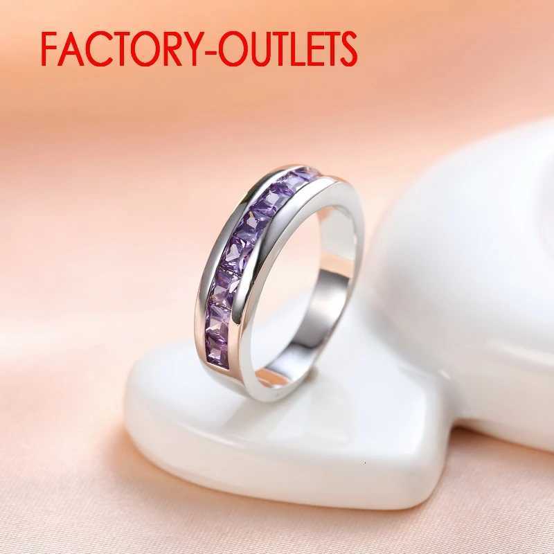 Genuine 925 Sterling Silver Engagement Ring Fashion Jewelry Trendy Style Cubic Zirconia Pave Setting Women Girls Wholesale S250716