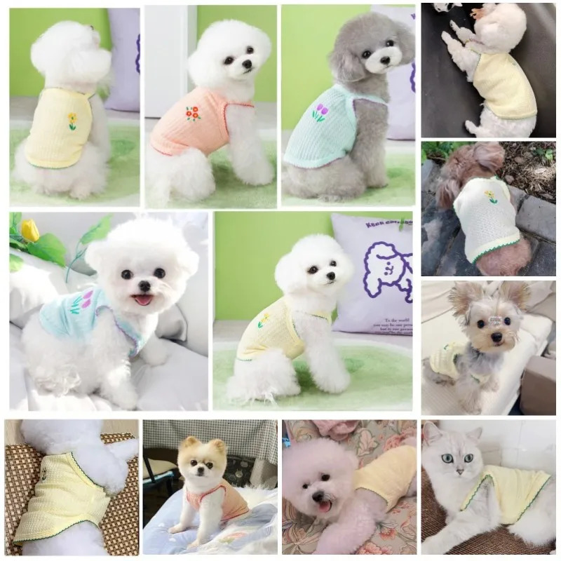 Suspender Vest for Small Dogs Puppy Summer Clothes Dog Cooling Chihuahua Clothing Costume Outfit Pet Cat T Shirt 250711
