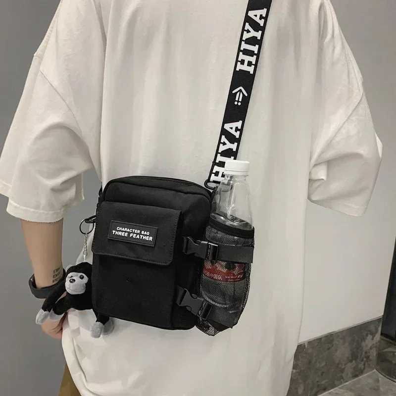 Nylon Women Sling Bag Casual Mini Trend Waterproof Small Backpack Mobile Phone Mans Messenger Bag Square Bag Crossbody Bags