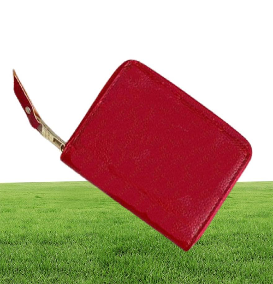 YQ Embossed LEATHER ZIPPY COIN PURSE 60067 Womens Floral Compact Zip Around Wallet Card Holder Case Mini Pochette Accessoires Key 2491983