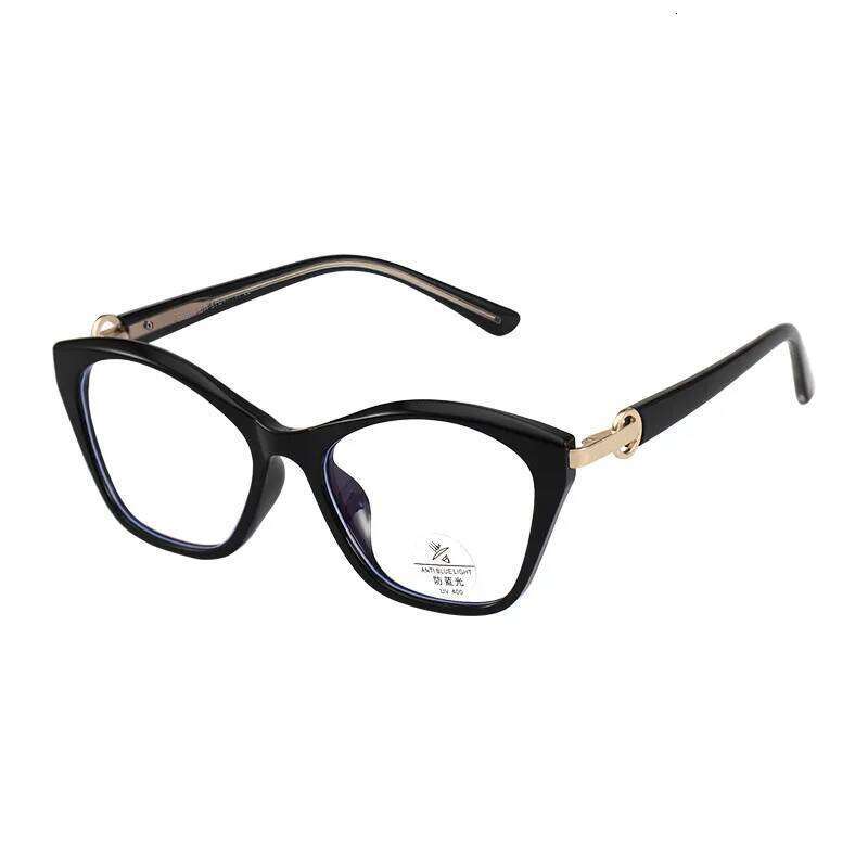 Cat Eye Glasses Women Anti-blue Eyewear New Fashion Polygon Ultra Light TR90 Transparent Optical Prescription Eyeglasses