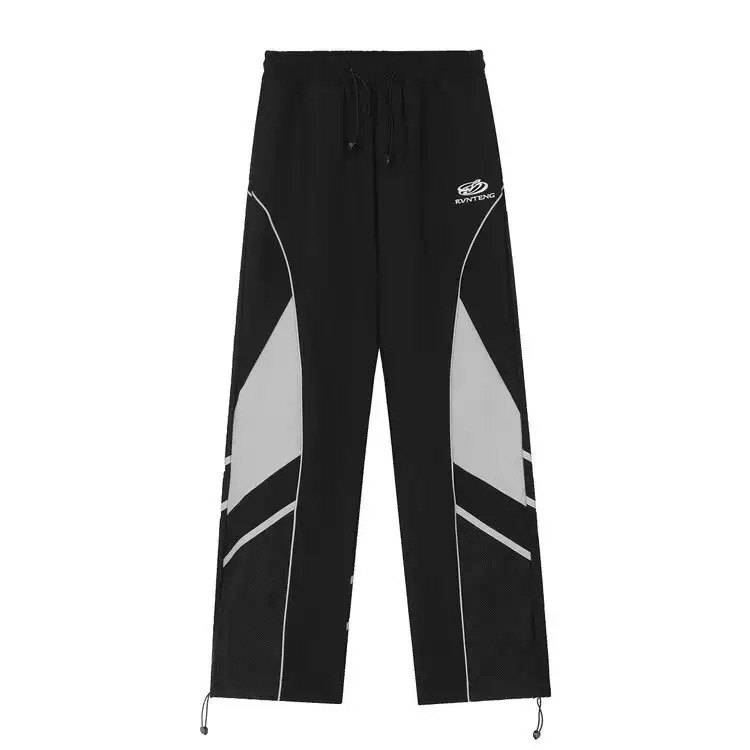 Women's Two Piece Pants 2 Set Hip Hop American Retro Sports Suit Women Short Outdoor Jacket Sweatpants Sets Dance Tracksuit Crop Top