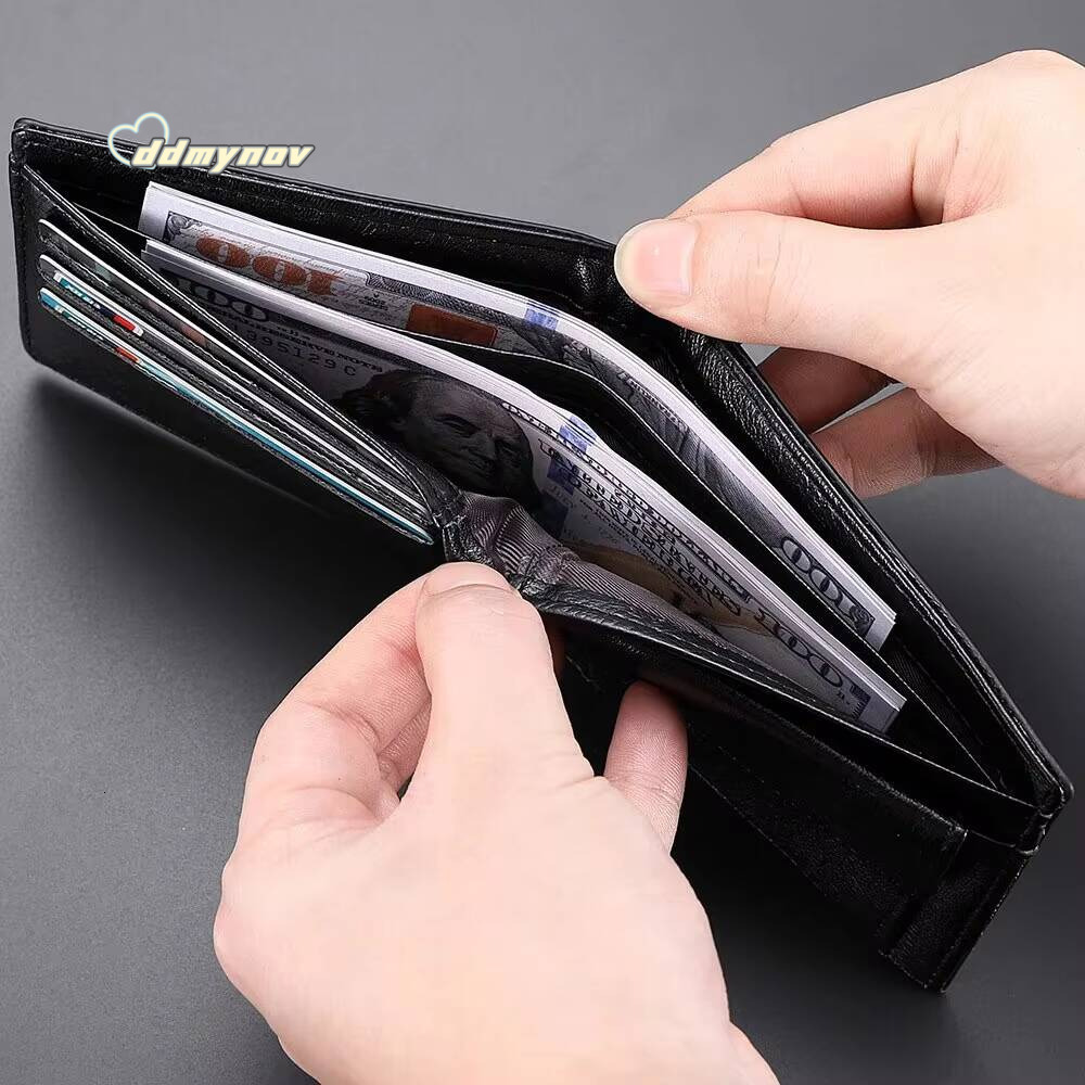 Embossed Soft PU Leather Multi-Card Credit Card Holder With Mens Short Coin Wallet ddmynov