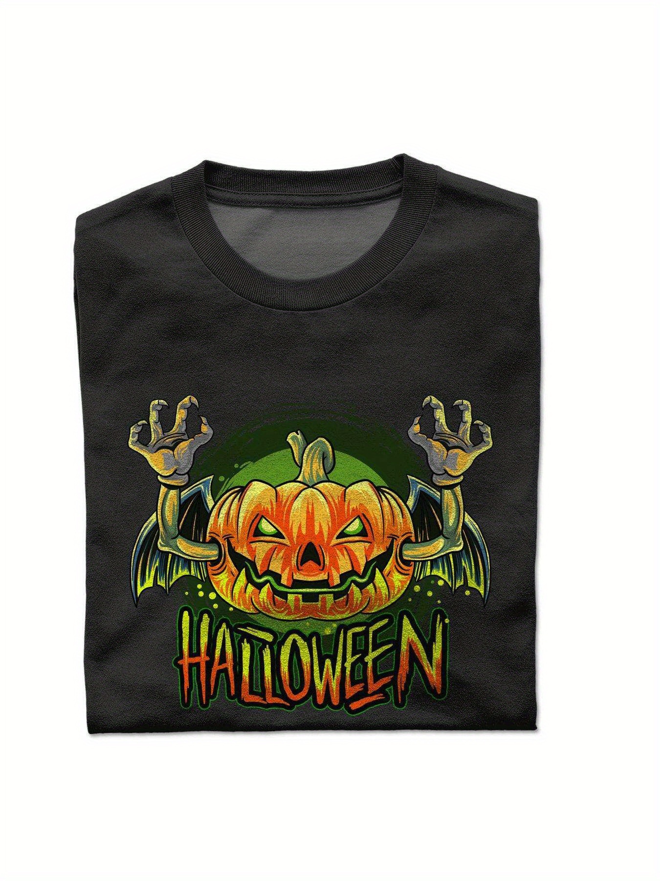 VogueEpoch Adult text Cotton Men Round collar 180g White T Shirts black S-3XL Graphics Short sleeve Halloween Wed d6