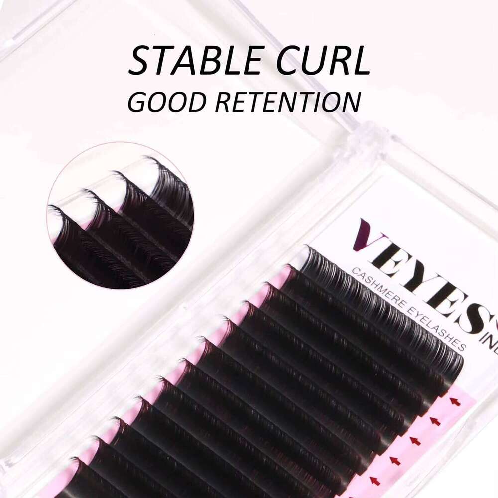 VEYES Wholesale Supplies 0.02 0.03 .05 Mega Volume Extension Trays Synthetic Individual Cashmere Lash Mix
