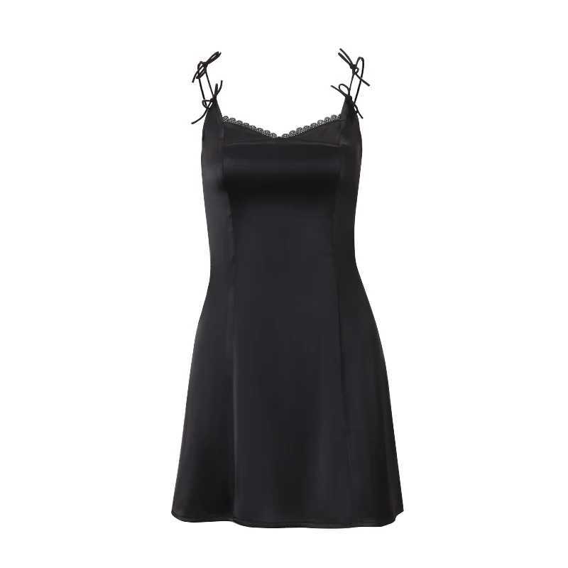 2023 Sexy Y2K Dress New Lace V-neck Backless Halter Dress High Street Party Slip Dress Casual Summer Womens Dresses R250716