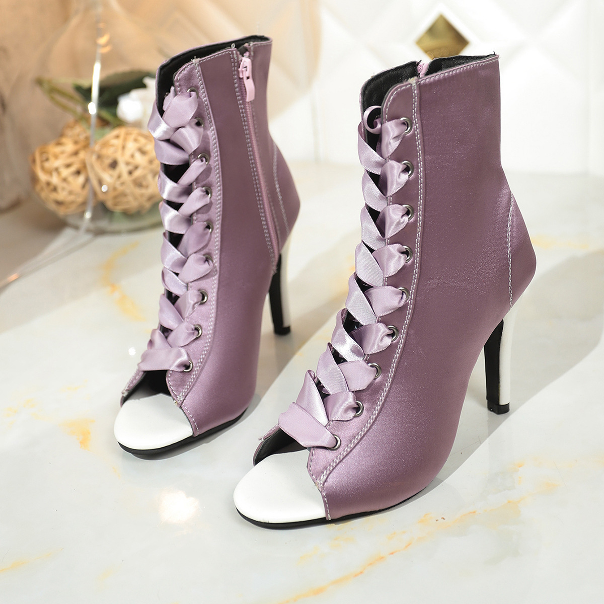 Designer sandals 2025 Summer New Sexy Large Size Side Zipper High Heel Sandals for Women