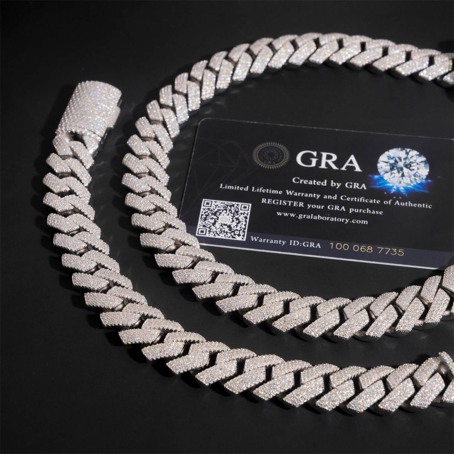 Hip Hop Jewelry 15mm Iced Out 925 Silver Gold Plated D Color Link Moissanite Cuban Chain Bracelet Necklace