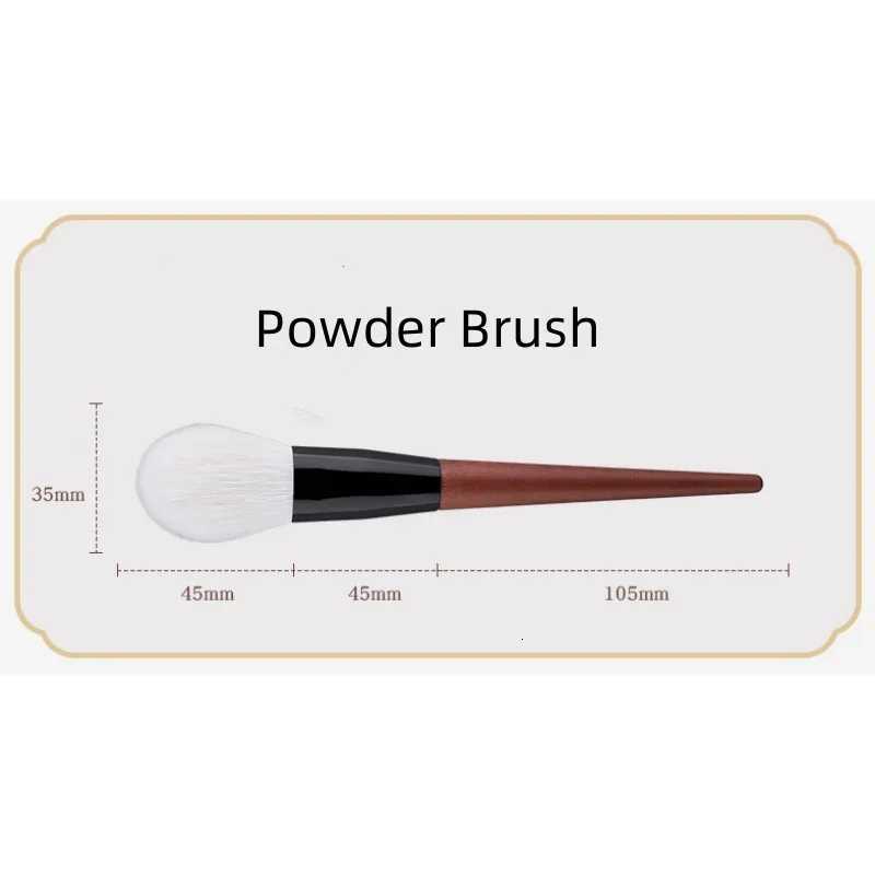 ZX.MITTIS Origin Wood Powder Brush Goat Hair Face Cheek Setting Makeup Brush XJ2500716