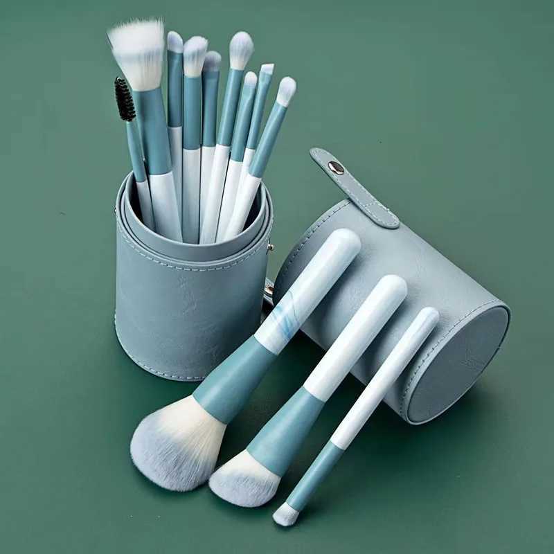 12pcs Fancy Clear Sky Makeup Brush Set Super Soft Hair Blush Brush Loose Brush Dot Brush Blade Brush Makeup Brush XJ2500716