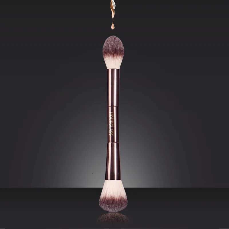 1 pc Lighting Edit Makeup Brushes Powder Contour Makeup Brush Blusher Bronzer Exquisite Professional Metal Handle with Box XJ2500716