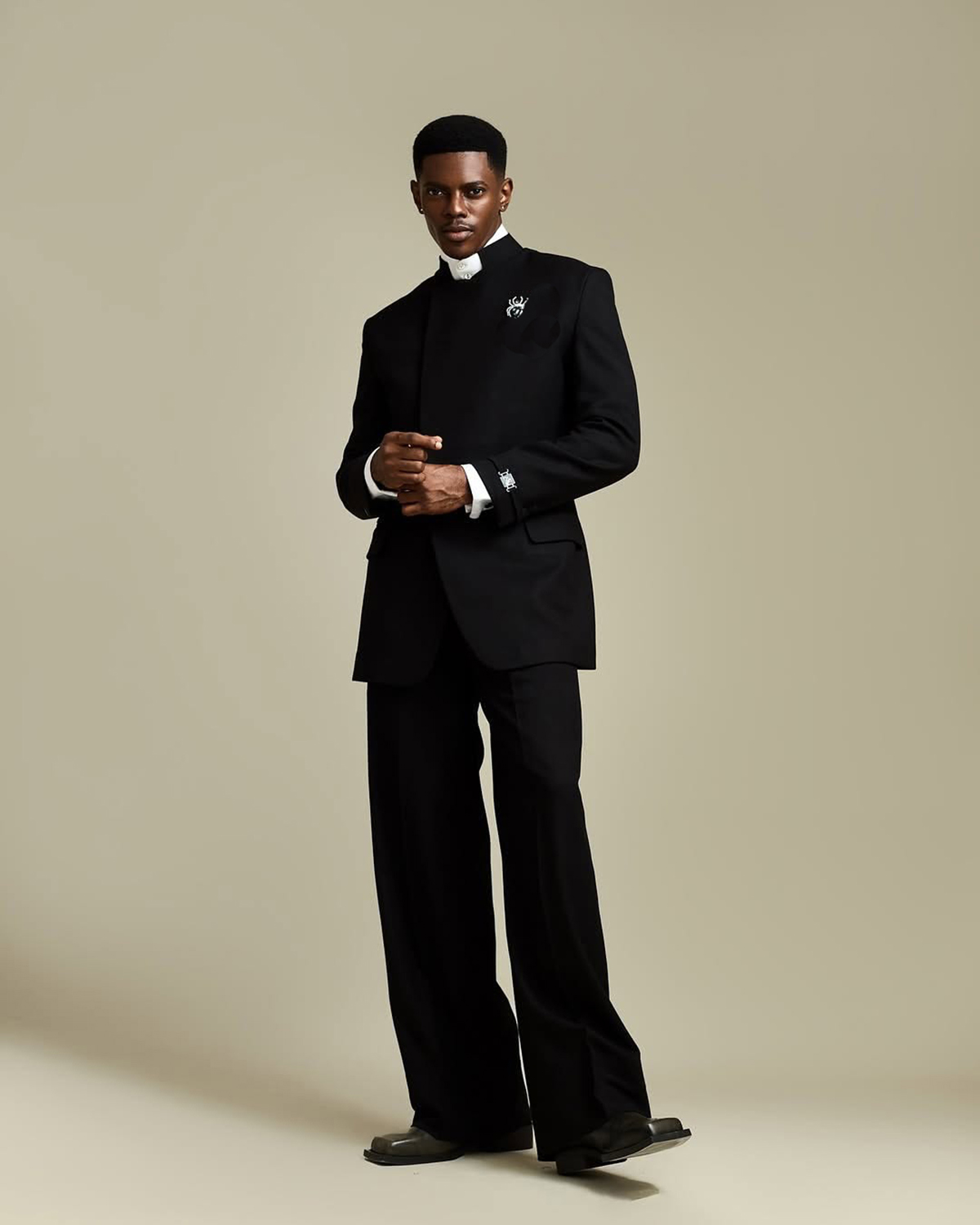 Simple Men Suits Tailor-Made 2 Pieces Standard Lapel Jacket Blazer One Breasted Groom Evening Party Customized Coat Pants Plus Size