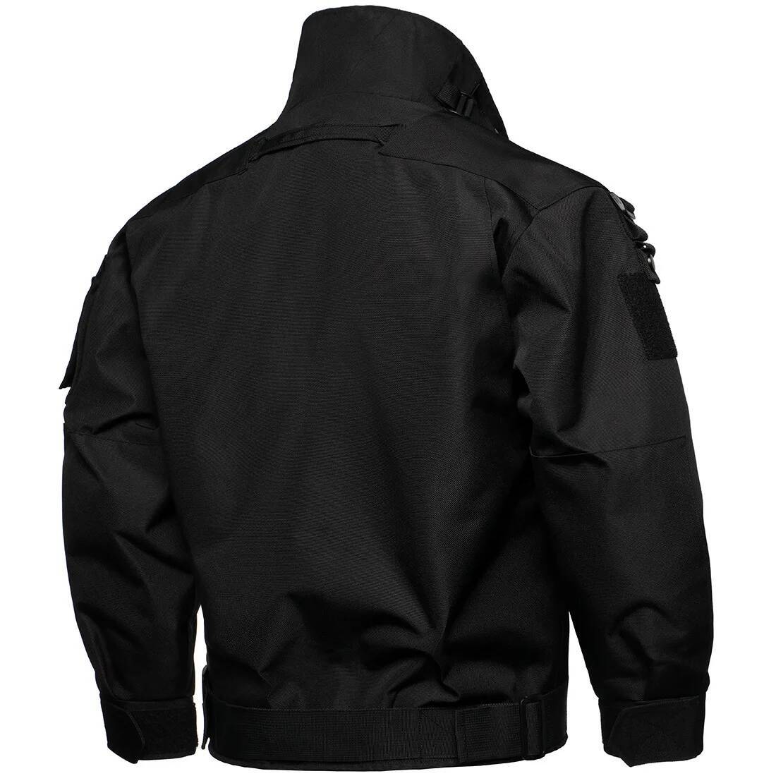 American Windproof Waterproof Outdoor Mens Stand-Up Collar Fishing Mountaineering Multi-Functional Canvas Jacket