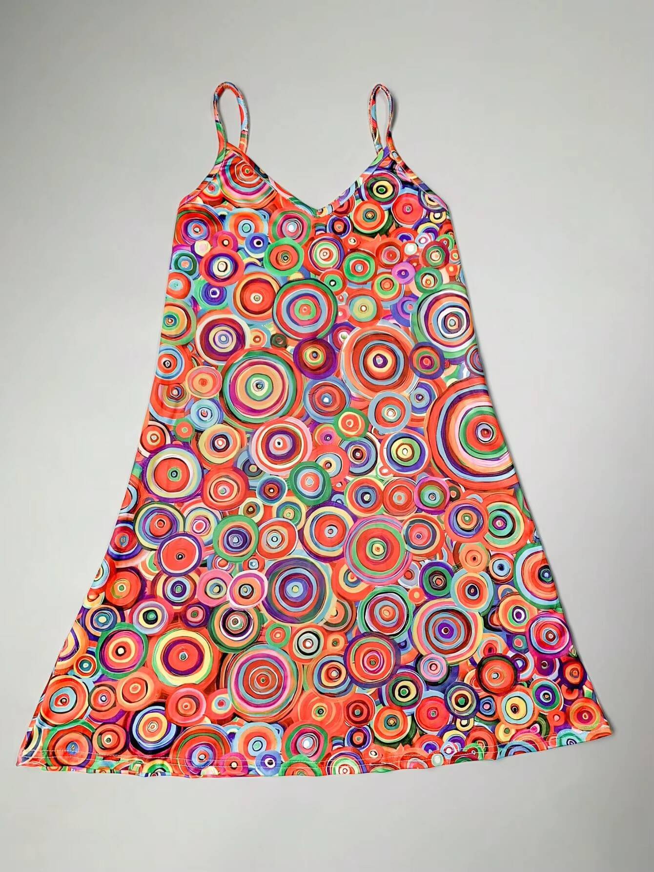 Womens V-Neck All-Over Print Mini - Sexy Vacation Beach Dress, Flowy Summer Party Dress for Women dongdumaoyi