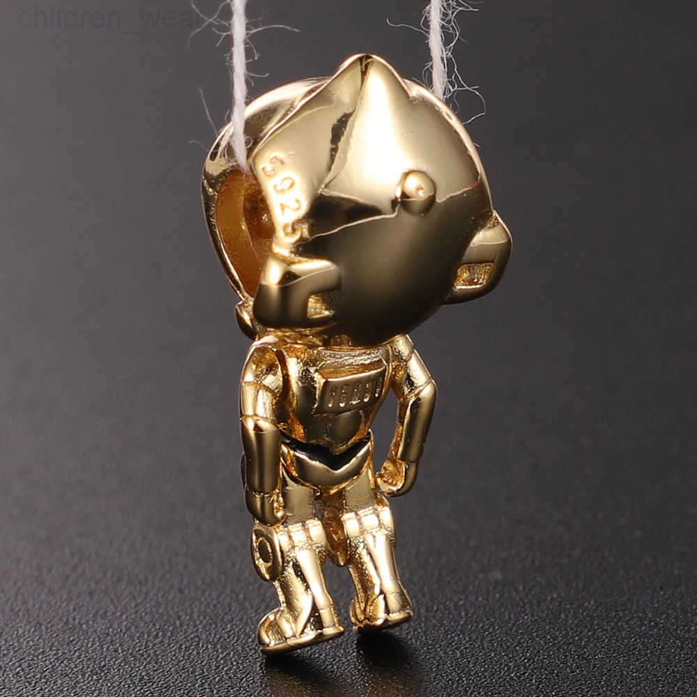 Disney 925 Silver Star Wars Series Yoda Mandalorian Helmet Charm Fits Original Disney Brand Bracelet Women Birthday Gift W20250716