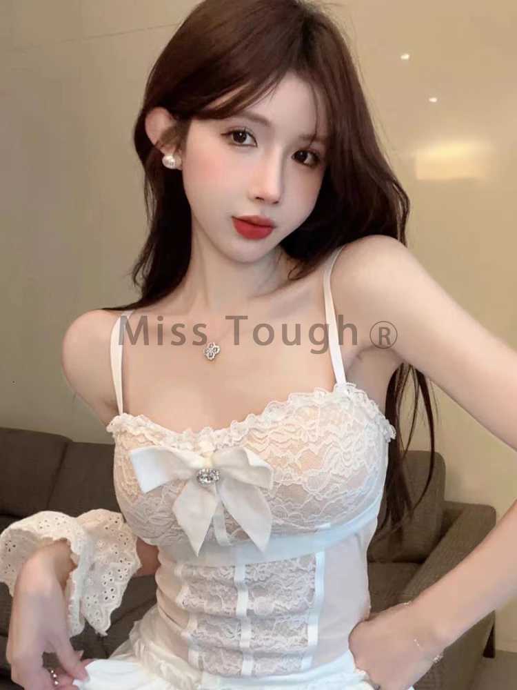 Summer Sexy Y2k Party 3 Piece Sets Women Lace Bow Tops + Pleated Mini Skirts Female Fashion Chic Patchwork High Street Suits 2025 R250716